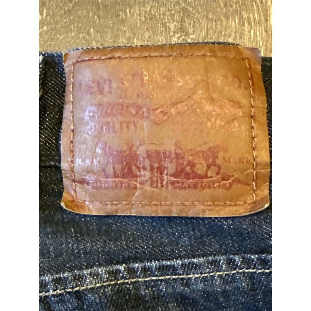 Levis The Original Jeans Slim Straight 38x32 Blue Jeans ( Fits Like 38x30) - Picture 3 of 13